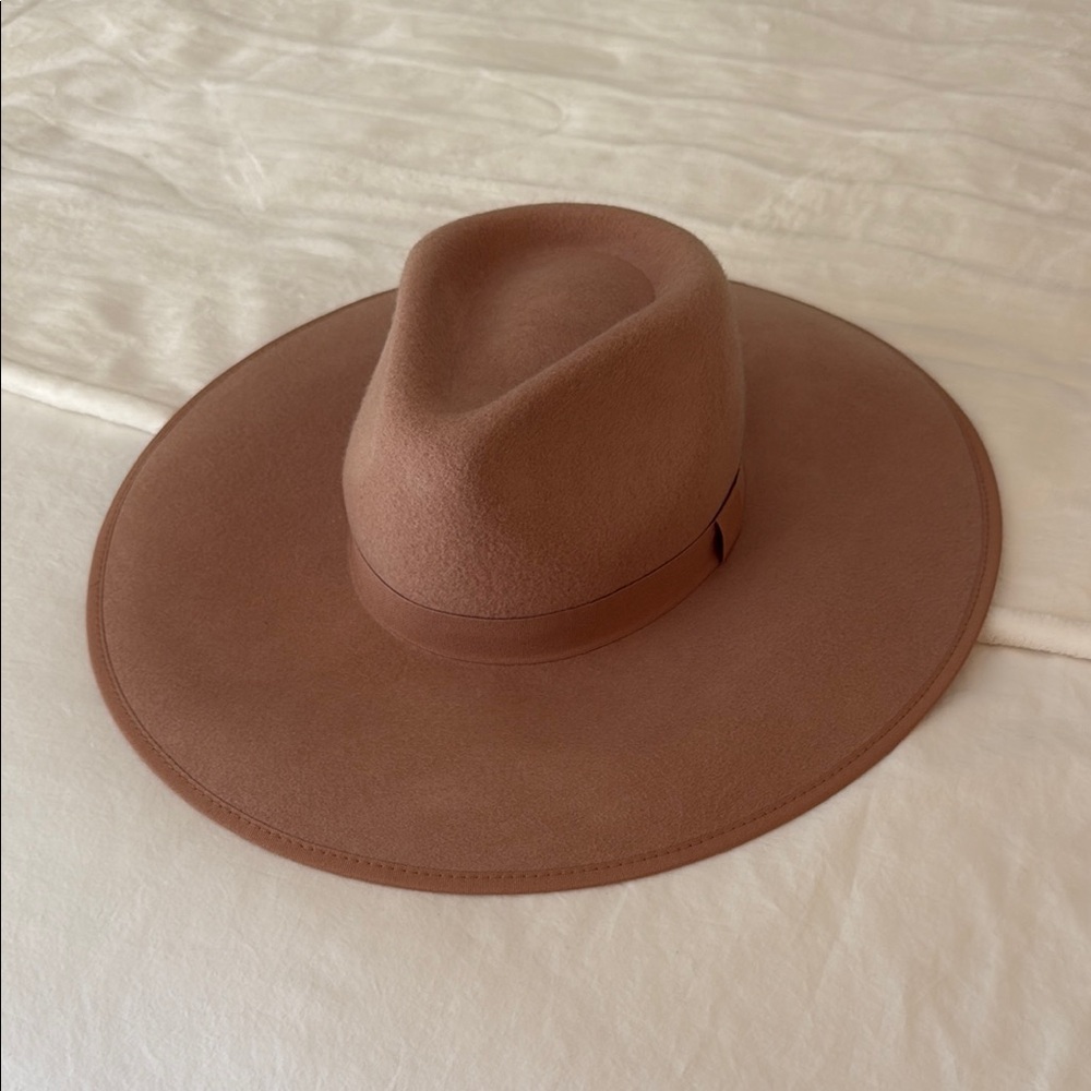 Free People NWT Brown Wide Brim Hat